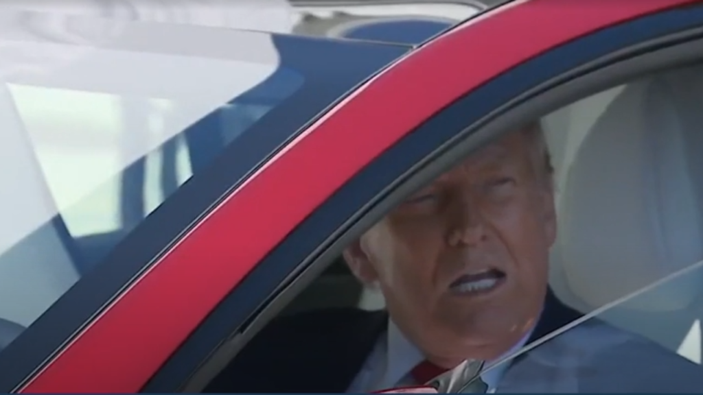 Trump In the Car With Musk